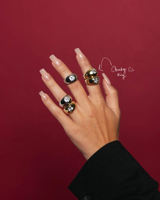 Chunky CZ Ring