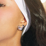 I love me heart earring